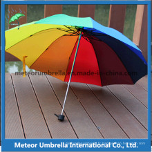 Folding Rainbow Promotion Gift Pare-soleil pour parapluie et soleil